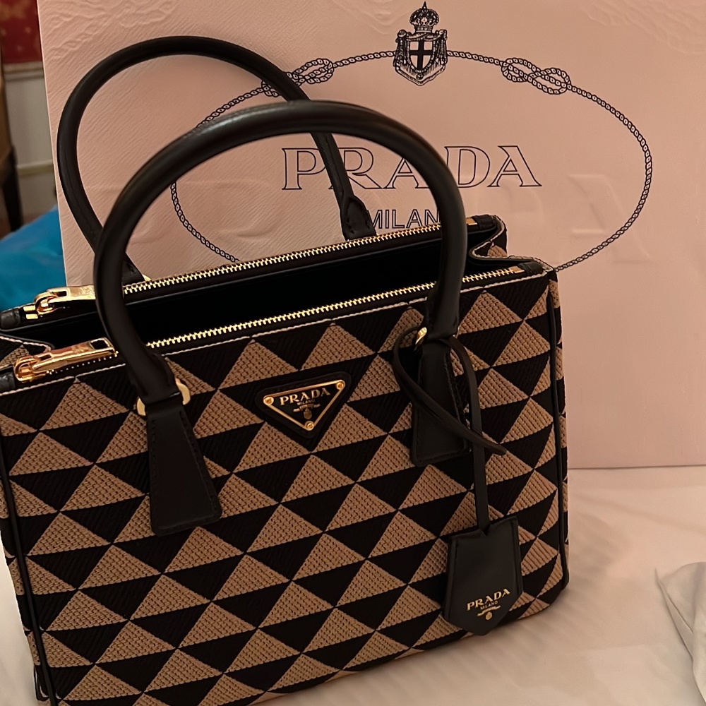 Small Prada Galleria Jacquard